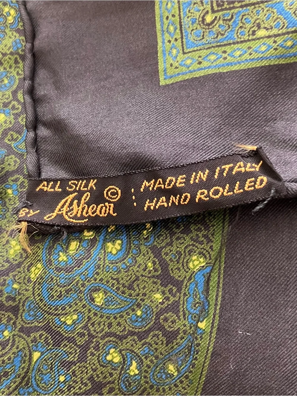 100% Silk Luxury Italian Paisley Print Women’s Square Scarf